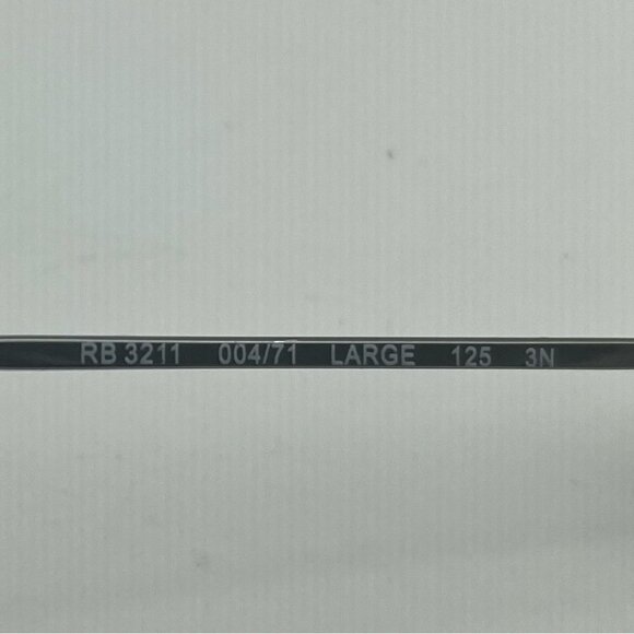 SOLD RAY-BAN RB3211 Sunglasses Shield Silver  Gunmetal/Green Gray - Picture 7 of 11